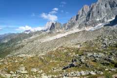 Plan de l'Aiguille, utsikt mot norr