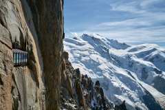 Aiguille du Midi, utsikt mot Mont Blanc