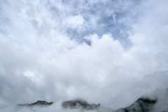 Chamonix, utsikt mot Planpraz och le Brévent