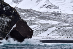 Deception Island, från söder